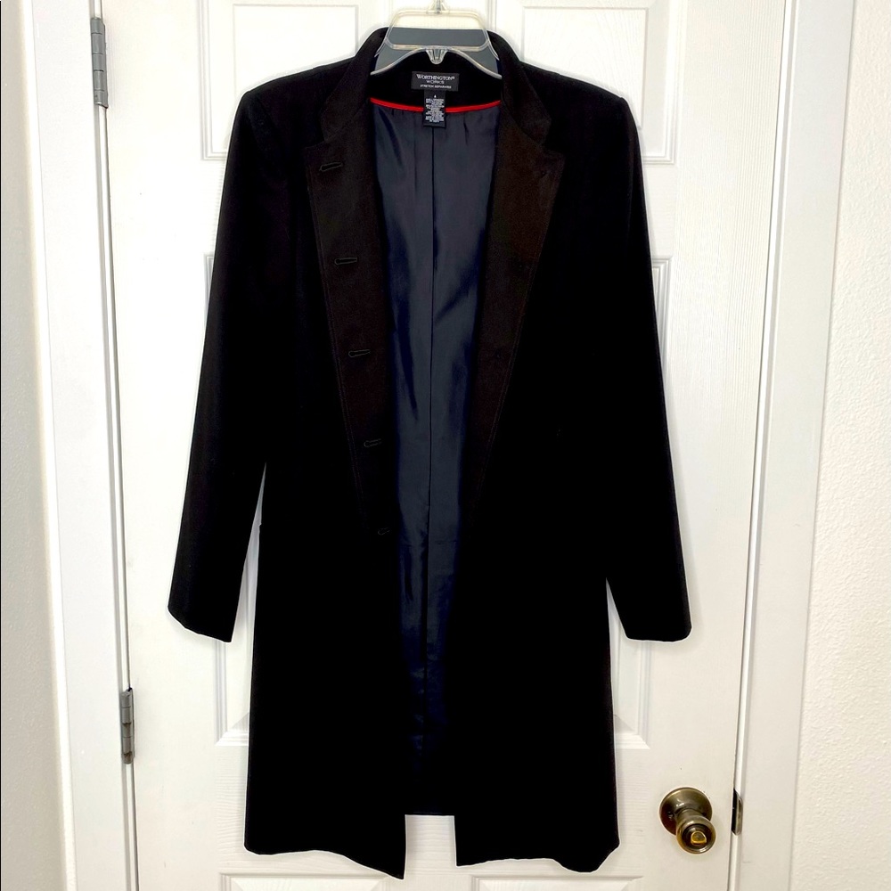 Worthington Works Women’s Trench Coat Black Size 4